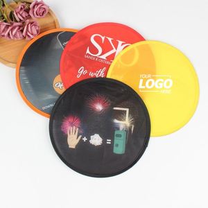 Disque volant pliable avec sac – Idéal pour les jeux d'été à la plage, les activités de plein air et les jeux de fête d'anniversaire - Product Image 1