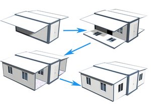 Водонепроницаемый сборный контейнер 40 футов 20 футов расширяемый дом 5 спален сборная для продажи складные домашние Casas Prefabricadas - Product Image 6