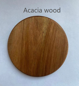 Acacia Commercio All'ingrosso di fabbrica Su Misura OEM Acacia Sughero sottobicchiere di bambù noce di montagne russe in legno di faggio sottobicchiere per la tazza di caffè - Product Image 5