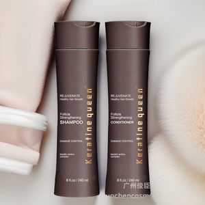 Champú Keratin Queen Sin Sulfatos para el Crecimiento del Cabello, Anticaída, Efecto Rápido, Estimula los Folículos, Champú Fortalecedor - Product Image 1
