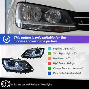 Conjunto de Faros de Repuesto para Volkswagen <span class=keywords><strong>Sharan</strong></span> <span class=keywords><strong>2014</strong></span>, Actualización de Posventa, Proyector de Doble Haz, Xenón, con Luces LED DRL - Product Image 6