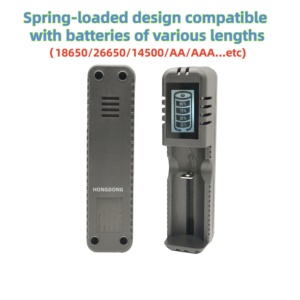 <span class=keywords><strong>Chargeur</strong></span> à fente unique pour écran LCD, compatible <span class=keywords><strong>avec</strong></span> les batteries au <span class=keywords><strong>lithium</strong></span> 18650/26650, démarrage sans tension, compatible <span class=keywords><strong>avec</strong></span> les modèles de microphone et de caméra - Product Image 3