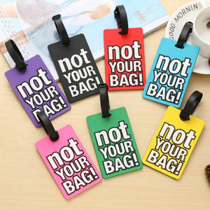Étiquette de bagage promotionnelle en gros AI-MICH, souvenir personnalisé en caoutchouc souple PVC, étiquette de bagage de voyage avec logo personnalisé - Product Image 3
