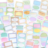 10pcs Per Pack Stiker Lembaran Tempel dengan Permukaan Tulis, Bahan Gumpalan Gula untuk Scrapbook DIY