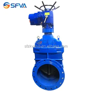 Z945X-16Q GGG50 ductile iron resilient seat 380V 50HZ 100NM IP55 electric gate valve actuators