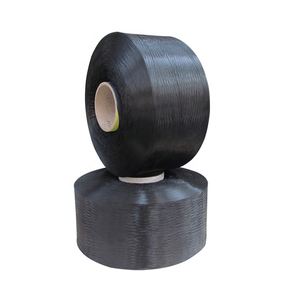 मल्टीफाइलेमेंट 600 डेनिर ब्लैक पॉलीप्रोपाइलीन यार्न 900d पुनर्नवीनीकरण किया जाता है और बुनाई डाई पैटर्न यार्न - Product Image 1