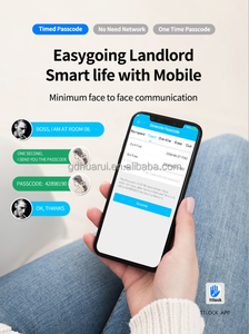 חכם רים מנעול app WIFI invisible IP65 עמיד למים חיצוני טביעות אצבע מתכת שער נעילת מקשי כרטיס דלת מנעול - Product Image 4