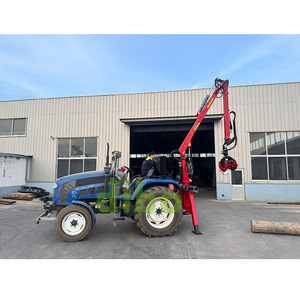 Cargador de Troncos con Garra para Madera, Certificado TUV CE, para Manipulación <span class=keywords><strong>Forestal</strong></span>, 6m, Enganche de Tres Puntos, Grúa para Troncos con Pata Hidráulica para Tractor - Product Image 4