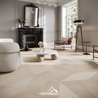 Parquet en bois d'ingénierie personnalisé style Versailles avec placage en noyer noir pour projets de villas et d'hôtels de luxe