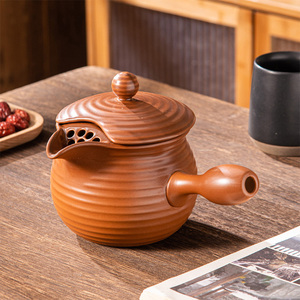 BAMBUS personnalisé Kyusu <span class=keywords><strong>pas</strong></span> cher théière en céramique classe 1000ml théière émail <span class=keywords><strong>japonais</strong></span> théière en fonte avec couvercle pour Matcha - Product Image 6