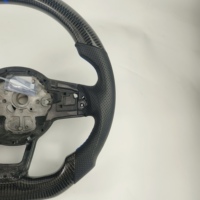 Volant sport en cuir modifié TY avec 3 branches en fibre de carbone de 43 mm pour Volkswagen Golf MK7 GTI R-Line Upgrade
