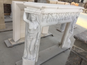 Cheminée en marbre sculpté <span class=keywords><strong>à</strong></span> la main, décoration d'intérieur en <span class=keywords><strong>pierre</strong></span> <span class=keywords><strong>naturelle</strong></span> - Product Image 4