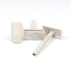 Maquinilla de afeitar manual de paja de trigo, fácil de limpiar, desechable, adecuada para viajes en hoteles y uso transfronterizo, maquinilla de afeitar vintage. - Product Image 1