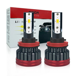 Ampoules de phare LED SFIDA <span class=keywords><strong>M1</strong></span> à trois couleurs commutables 6000K/4300K/3000K H4/H7/9005 25W 2500 Lumens Ajustement universel 18 mois - Product Image 1