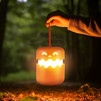 Lanterne citrouille LED pliable, nouveauté très demandée, veilleuse d'Halloween amusante et portable pour la décoration intérieure de fête