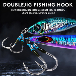 <strong>2</strong> Pairs/Bag <strong>3</strong>/0 5/0 7/0 9/0 11/0 13/0 Big Game Fishing <strong>Hooks</strong> High Carbon Steel Overturned <strong>Hook</strong> Sea Fishing Barbed Circle <strong>Hook</strong> - Product Image 4