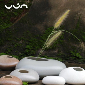 <span class=keywords><strong>Poterie</strong></span> en céramique chinoise <span class=keywords><strong>de</strong></span> couleur unie, bricolage décontracté, petit décor pour la maison, vase <span class=keywords><strong>de</strong></span> fleurs - Product Image 4