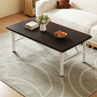 Table à manger rectangulaire pliable moderne en chêne écologique Sen Qing Shandong avec pieds en métal, étanche et stable, design simple