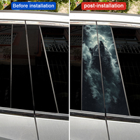 Autocollants de voiture universels Micora Custom Design 2 pièces en PVC pour montants B, autocollants décoratifs auto-adhésifs pour vitres de voiture et extérieur