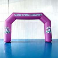 Arche gonflable publicitaire en PVC, imperméable, pour événements sportifs en extérieur, avec pompe, 10-12 pieds de haut, résistante au vent et au soleil, fournie directement par l'usine