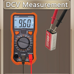 Clásico Multímetro Digital VC833 de 2000 Lecturas con True RMS, NCV, Voltaje, Corriente y Resistencia - Product Image 3