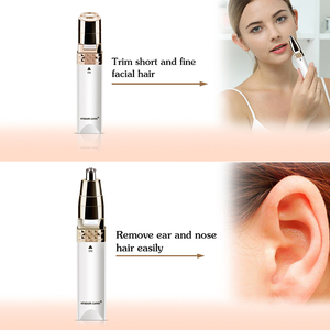 Tondeuse à poils de nez 2 en 1, fonctionnant sur piles, portable, pour le nez et le visage, dispositif de toilettage imperméable - Product Image 3