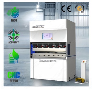 40t1000mm कॉम्पैक्ट शैली दोहरी सर्वो इलेक्ट्रिक प्रेस ब्रेक के लिए न्यूनतम आकार के साथ 3t200mm 4.9 मिमी कार्बन स्टील शीट मेटल - Product Image 2