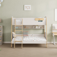 Cama Moderna Nórdica Combinada para Madre e Hijo, Literas Multifuncionales Altas y Bajas, Modernas y Sencillas
