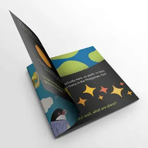 Papel ecológico promocional personalizado, paperback de alta qualidade barato reciclado catálogo brochura projeto