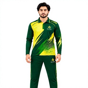 Uniforme de Cricket Elegante de Fabricante OEM, Ropa Ligera para Equipo, Jersey y Pantalones Transpirables para Práctica y Rendimiento en Partidos - Product Image 1
