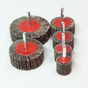 Roue à lamelles en oxyde d'aluminium avec tige <span class=keywords><strong>de</strong></span> 25 mm, roue <span class=keywords><strong>de</strong></span> <span class=keywords><strong>ponçage</strong></span> cylindrique épaisse <span class=keywords><strong>pour</strong></span> le débavurage, le polissage et la finition des surfaces OEM - Product Image 5
