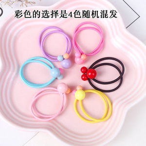 Hair Ties Candy Colors High Elasticity Gentle On Hair For Child Casual Use - Product Image 4