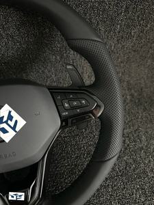 Volante de Cuero Compatible con Volkswagen Golf 8 GTI <span class=keywords><strong>Arteon</strong></span> Jetta MK8 Tiguan L Passat Tiguan GTI R GTE GTS - Product Image 4