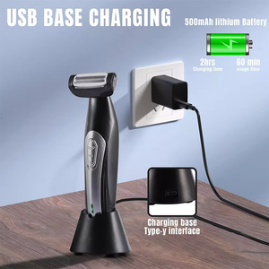Afeitadora Eléctrica para <span class=keywords><strong>Hombre</strong></span> con Extensión, Base de Carga y Cable USB para Afeitar Fácilmente la Espalda y las <span class=keywords><strong>Piernas</strong></span> Sin Necesidad de Dobrarse - Product Image 2