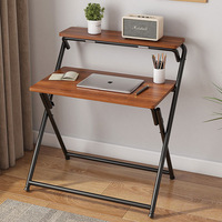 Petite table d'étude de bureau d'ordinateur pliable conçu moderne pour le dortoir d'école à la maison d'étudiant