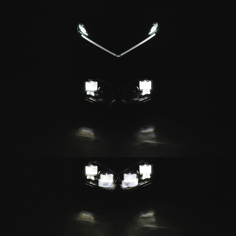 XF140169-A Zwarte Led Koplamp Voor Kawasaki Ninja Z1000 Z 1000