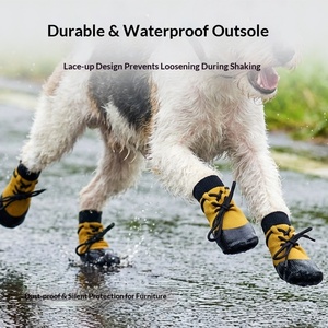 Chaussettes de pluie antidérapantes imperméables pour l'extérieur, toutes saisons, pour <span class=keywords><strong>chien</strong></span> Golden Retriever, couvre-pieds, chaussures pour animaux de compagnie - Product Image 2