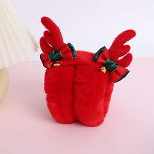 سماعات أذن قابلة للطي للبالغين على شكل قرون الغزلان، سماعات شتوية سميكة دافئة من الفرو للطلاب، حماية من البرد في الهواء الطلق - Product Image 5