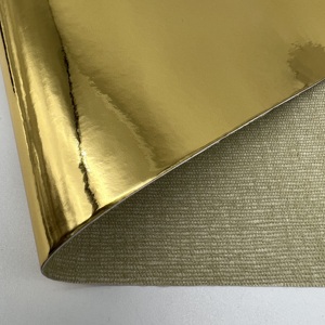 TPU Mirror <strong>Leather</strong> Smooth Metallic Foil Synthetic Faux <strong>PU</strong> <strong>Leather</strong> for Sofa Shoes Costume - Product Image 6