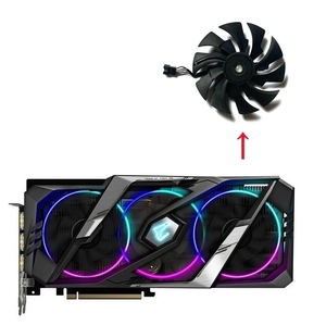 อะไหล่พัดลมระบายความร้อน PLD10015B12H 95มม. ใหม่สำหรับ Gigabyte AORUS <span class=keywords><strong>GeForce</strong></span> <span class=keywords><strong>RTX</strong></span> 2060 <span class=keywords><strong>2070</strong></span> 2080 <span class=keywords><strong>Ti</strong></span> Super 8G ระบายความร้อนด้วยการ์ดกราฟิก - Product Image 4