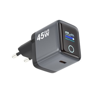 Chargeur GaN PD 45W Viter Technology avec affichage numérique, charge rapide, normes US, EU, UK - Product Image 3