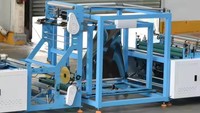 Machine de fabrication de sacs de courses en non-tissé à poignée souple entièrement automatique ZXL-C700, haute vitesse (40-120 pièces/min), avec PLC