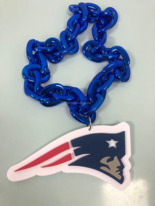 Bán buôn 32 USA NFL ĐộI Logo người hâm mộ chuỗi lớn Vòng cổ Hip Hop 3D EVA bọt Dây chuyền thời trang dây chuyền trang sức AFC Miami cá heo - Product Image 4