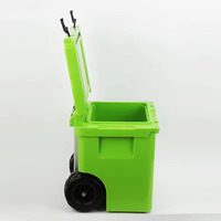 Glacière isotherme rotomoulée 45QT avec roues, conteneur alimentaire extérieur en PE, longue durée de conservation de la glace