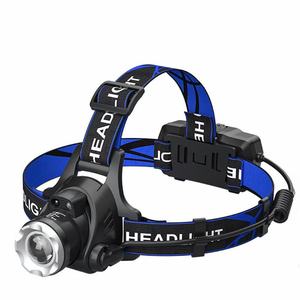 Linterna frontal LED con zoom V9, alcance de 200 a 500 metros, 135g a 157g, impermeable IPX4, chip T6, recargable con batería 18650, para exteriores. - Product Image 4