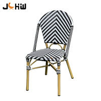 Meubles de patio extérieur Chaise en rotin de style français Chaises de bistrot parisien Paris Cafe