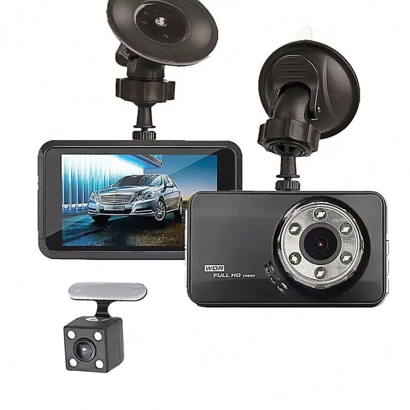 Night Vision Touch Screen Wifi 360 Degree 1080P Video Recorder Live Video Car Dual Dash Camera 4K