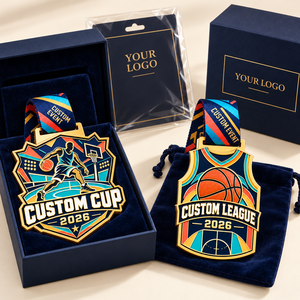 Custom Basketball Tournament Medals Gold Hard Enamel Sports Awards OEM ODM Manufacturer - Product Image 2