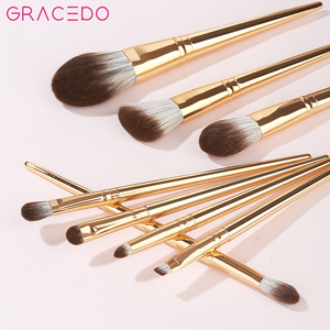 Ensemble de pinceaux de maquillage professionnels Gracedo ensemble de 8 pièces en or pinceaux de maquillage ensemble de pinceaux de maquillage professionnels - Product Image 1