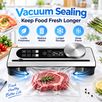 Machine de mise sous vide alimentaire automatique domestique avec balance intégrée, écran LED et coupe-sac externe
